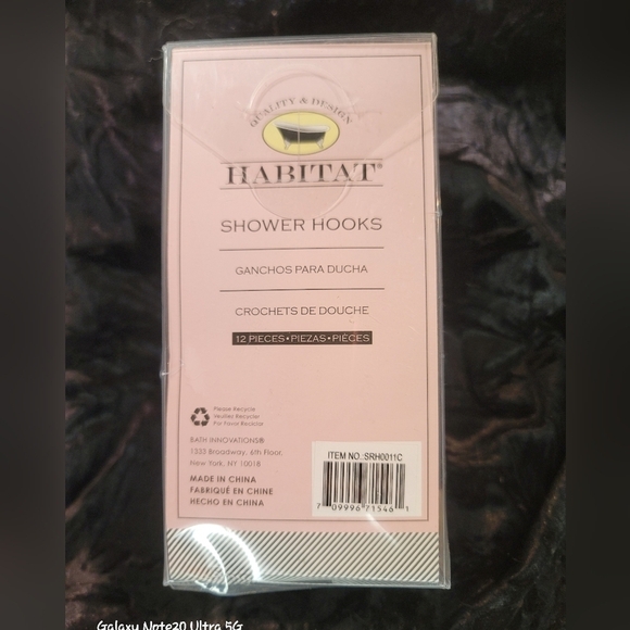 0269. NWTs ~ Habitat ~ Crystal Look Shower Hooks ~ Add Sparkle to your Bath 🩷💜 - Picture 3 of 6